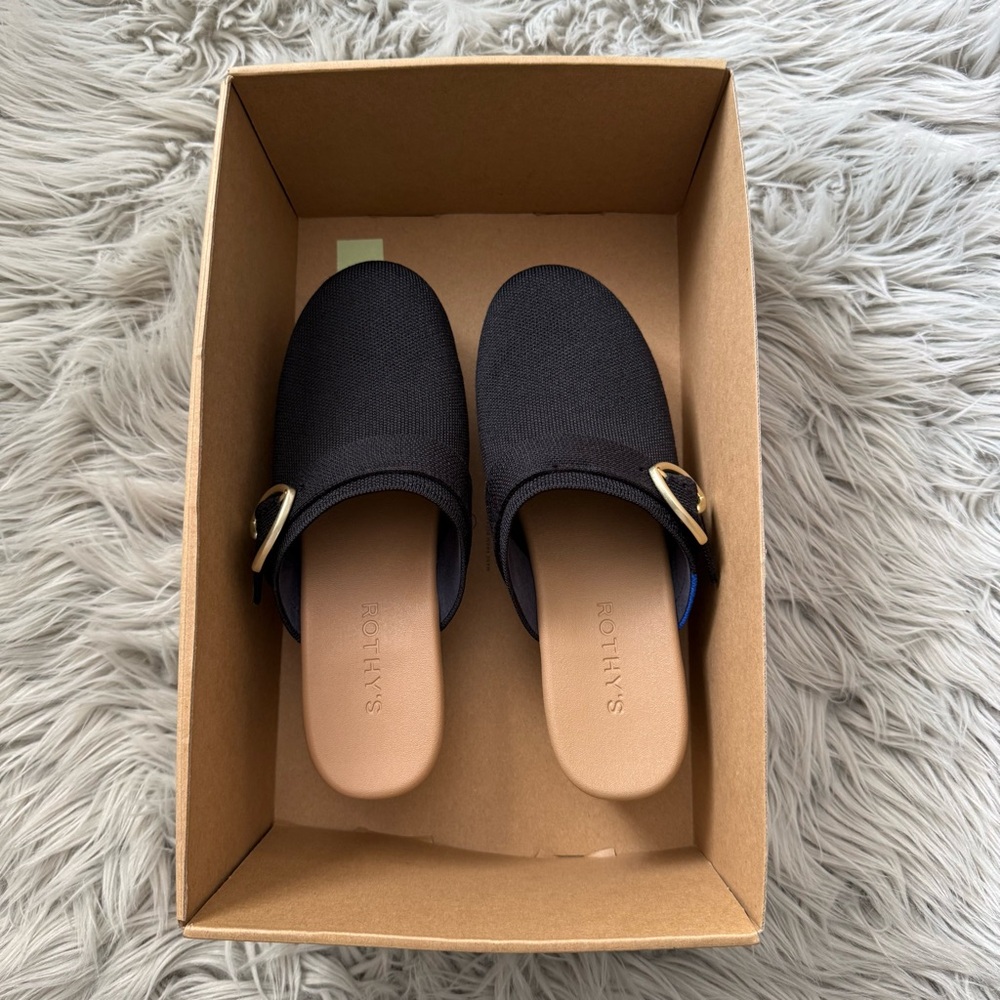 ROTHY’S The Classic Clog in Black Size 8 NWB - Picture 13 of 13
